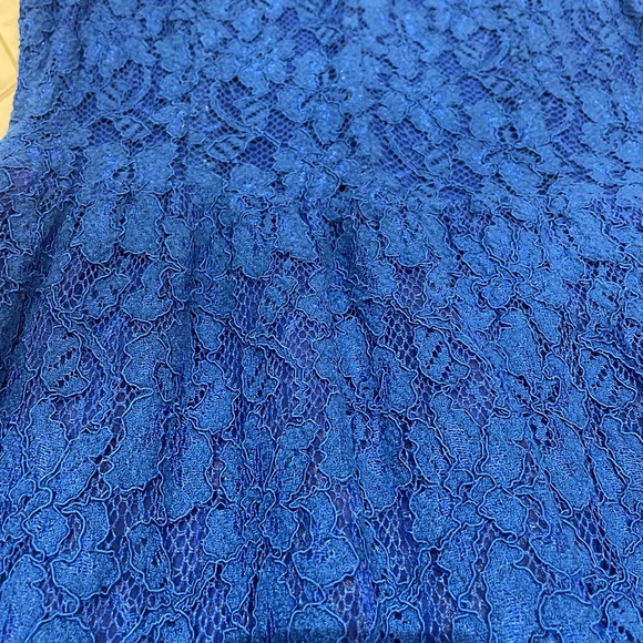 Bright Blue Aritzia Babaton Lace Dress - Picture 5 of 9